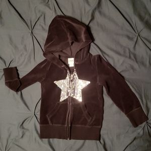 Girls velvet hoody sz 4/5